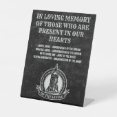 In Loving Memory Gothic,ヴィンテージメモリアル 台座サイン (正面)