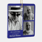 In Loving Memory Grandpa Funeral Memorial Keepsake セラミックオーナメント (右)