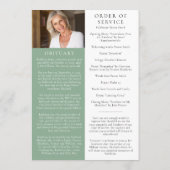 In Loving Memory Greenery写真追悼会 プログラム (裏面)