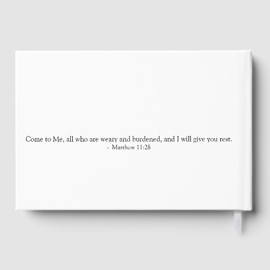 In Loving Memory Guest Book ゲストブック (裏面)