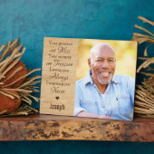 In Loving Memory Keepsake記念写真 フォトプラーク (側面)