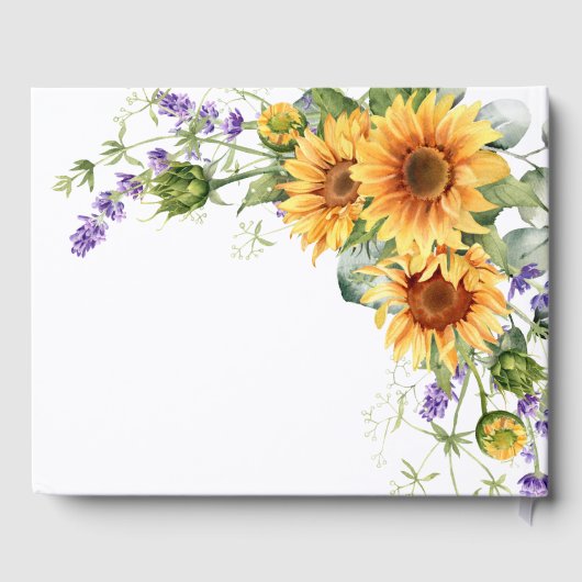 In loving Memory Lavender Floral ゲストブック (裏面)