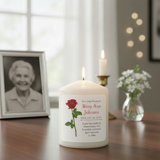 In Loving Memory “Light This Candle" スクエアシール