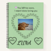 In Loving Memory Lime Green Awareness Tribute ノートブック (正面)