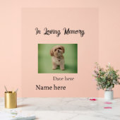 In loving memory memorial keepsake add pet name アクリルサイン (ウェディング)