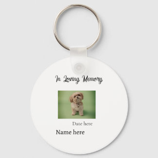 In loving memory memorial keepsake add pet name キーホルダー