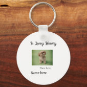 In loving memory memorial keepsake add pet name キーホルダー (正面)