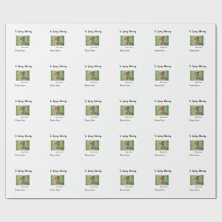 In loving memory memorial keepsake add pet name ラッピングペーパー