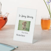 In loving memory memorial keepsake add pet name 台座サイン (インサイチュ)