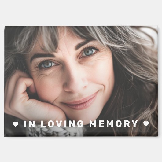 In loving memory memorial photo マグネット (正面)