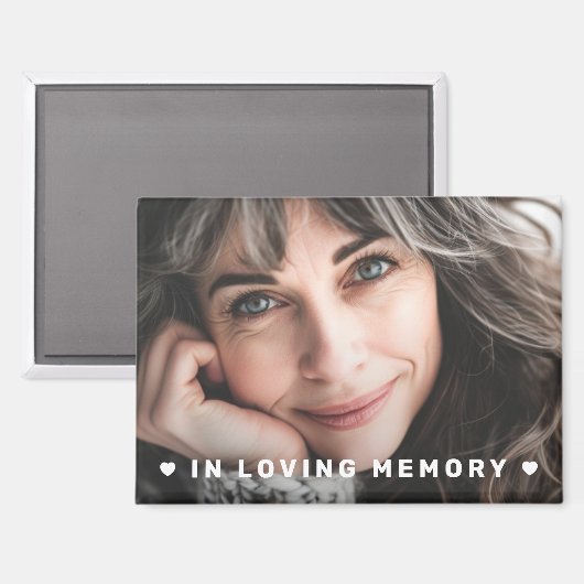 In loving memory memorial photo マグネット (正面/裏面)