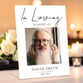 In Loving Memory - Memorial Photo for Father 台座サイン