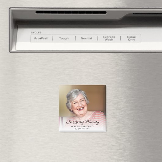 In Loving Memory Memorial Photo Funeral Keepsake マグネット (インサイチュ (食洗機))