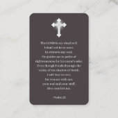 In Loving Memory Memorial Prayer Photo Cards 名刺 (裏面)