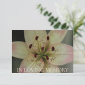 In Loving Memory Memorial Service招待状 サンキューカード (スタンド正面)
