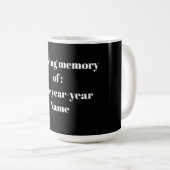 In Loving Memory – Memorial Tribute Design コーヒーマグカップ (正面右)