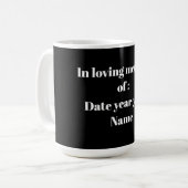 In Loving Memory – Memorial Tribute Design コーヒーマグカップ (正面左)