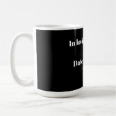 In Loving Memory – Memorial Tribute Design コーヒーマグカップ (左)