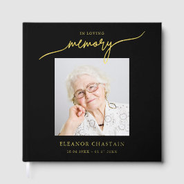 In Loving Memory Minimalist Photo Sympathy ゲストブック