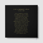 In Loving Memory Minimalist Photo Sympathy ゲストブック (裏面)