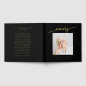 In Loving Memory Minimalist Photo Sympathy ゲストブック (全面)