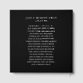 In Loving Memory Minimalist Photo Sympathy ゲストブック (裏面)