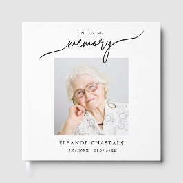 In Loving Memory Minimalist Photo Sympathy ゲストブック