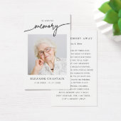 In Loving Memory Minimalist Photo Sympathy Cards (デスク)