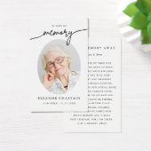 In Loving Memory Minimalist Photo Sympathy Cards (デスク)