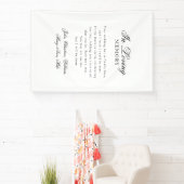 "In Loving Memory" Modern, Calligraphy, Wedding  横断幕 (インサイチュ)