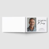 In Loving Memory Modern Photo Funeral Sympathy ゲストブック (全面)