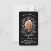 in loving memory modern simple prayer card ノートカード (正面)