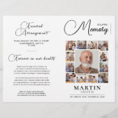 In Loving Memory Obituary Photo Collage Funeral チラシ (正面)