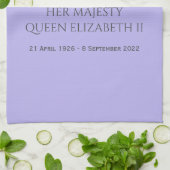 In Loving Memory of HM Queen Elizabeth II Tea Towe キッチンタオル (折り畳み)