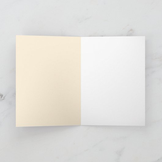 In Loving memory of name funeral memory keepsake カード (内部)