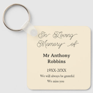 In Loving memory of name funeral memory keepsake キーホルダー