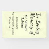 In Loving memory of name funeral memory keepsake 横断幕 (横)