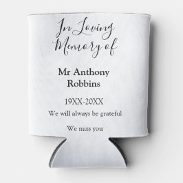 In Loving memory of name funeral memory keepsake 缶クーラー