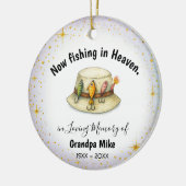 In Loving Memory | Personalized Fisherman Ornament セラミックオーナメント (左)