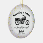 In Loving Memory | Personalized Motocycle Ornament セラミックオーナメント (右)