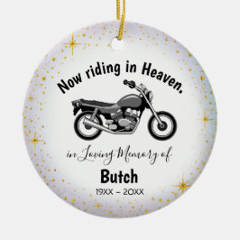 In Loving Memory | Personalized Motocycle Ornament セラミックオーナメント