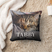 In loving Memory Pet Memorial Catトリビュート2写真 クッション (ブランケット)