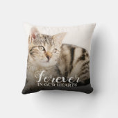 In loving Memory Pet Memorial Catトリビュート2写真 クッション (裏面)