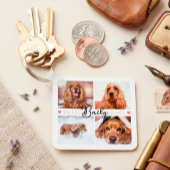 In Loving Memory Pet Memorial Custom Photo Collage キーホルダー
