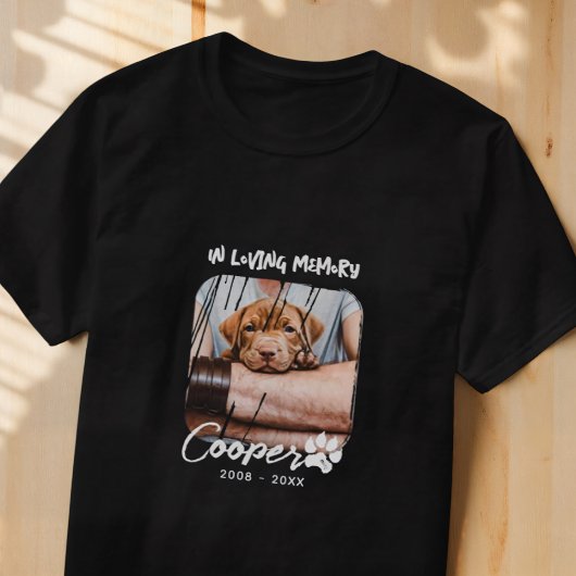 In Loving Memory Pet's Memorial グランジ Photo Tシャツ