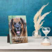 In Loving Memory Photo パーソナライズされた Pet Memorial フォトプラーク (側面)