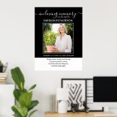 In Loving Memory Photo and Memorial Verse葬儀 ポスター (ホームオフィス)