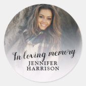 In loving memory photo button ラウンドシール (正面)