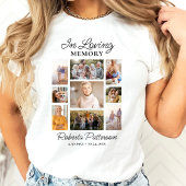In Loving Memory Photo Collage Funeral Memorial Tシャツ