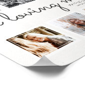 In Loving Memory Photo Collage Keepsake Tribute ポスター (角)